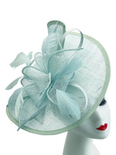 Load image into Gallery viewer, Asymmetric Sinamay Fascinator with Feathers