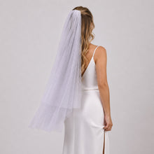 Load image into Gallery viewer, 2-Tier Glitter Veil | 100cm - 300cm | Ivory, White, Champagne