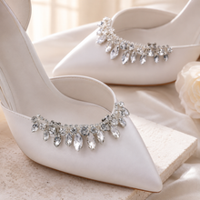 Load image into Gallery viewer, Crystal Bridal Shoe Clips | Removable Rhinestone Wedding Shoe Embellishments