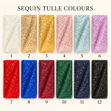 Load image into Gallery viewer, Luxury Beaded Wedding Veil – Coloured Sequin Bridal Veil