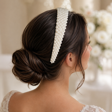 Load image into Gallery viewer, Bridal Pearl Beaded Headband