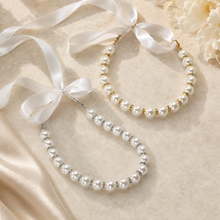 Load image into Gallery viewer, Pearl and Rhinestone Ankle Straps - Shoes Accessories