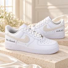 Load image into Gallery viewer, Personalised Air Force 1 Wedding Trainers | Custom Bridal & Groom AF1s