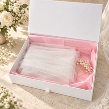 Load image into Gallery viewer, Personalised Wedding Veil Storage Box | Luxury Bridal Keepsake Box