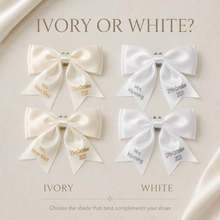Load image into Gallery viewer, Rainbow Satin Bow Shoe Clips – Personalised Bridal Shoe Accessories