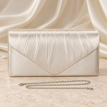 Load image into Gallery viewer, Satin Clutch Bag – Handmade Wedding & Occasion Bag in 32 Colours