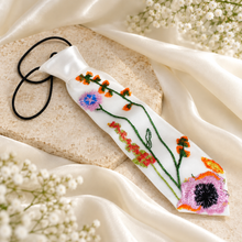 Load image into Gallery viewer, Secret Garden Embroidered Floral Wedding Tie