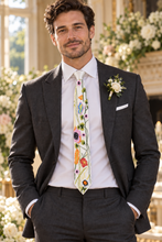 Load image into Gallery viewer, Secret Garden Embroidered Floral Wedding Tie