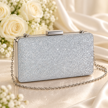 Load image into Gallery viewer, Glitter Evening Clutch Bag – Bridal & Occasion Bag