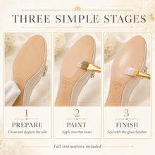 Load image into Gallery viewer, DIY Wedding Shoe Sole Paint Kit – Custom Colour Bridal Shoes