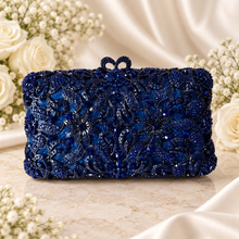 Load image into Gallery viewer, Luxury Swarovski Crystal Clutch Bag – Bridal & Evening Bag