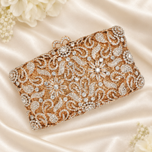 Load image into Gallery viewer, Luxury Swarovski Crystal Clutch Bag – Bridal & Evening Bag