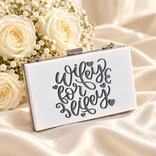 Load image into Gallery viewer, Personalised Bridal Clutch Bag – Wifey for Lifey Wedding Bag