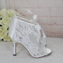 Load image into Gallery viewer, Lace Wedding Booties – UK3 / US5.5