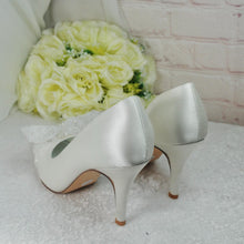 Load image into Gallery viewer, Ivory D'Orsay Wedding Heels with Bow