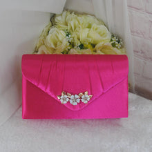Load image into Gallery viewer, Pink Satin Heel, Clutch & Fascinator Set: Wedding Guest Outfit