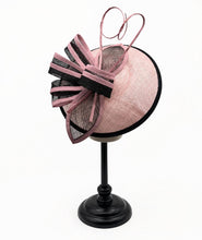 Load image into Gallery viewer, Sinamay Fascinator Hat with A Butterfly Bow Tie