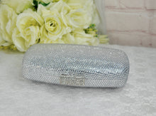 Load image into Gallery viewer, Crystal Evening Clutch - Handmade Sparkly Handbag With Chain Strap & Luxury Box