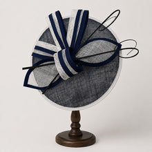 Load image into Gallery viewer, Sinamay Fascinator Hat with A Butterfly Bow Tie