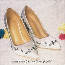 Load image into Gallery viewer, Simply Beautiful Filigree Bridal Shoes - Various Colours