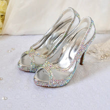 Load image into Gallery viewer, LAST ONE - Sparkling Bridal Shoes UK6/US8.5