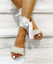 Load image into Gallery viewer, Beach Wedding Sandals, Size UK8/US10