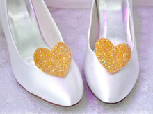 Load image into Gallery viewer, Glitter Heart Shoe Clips