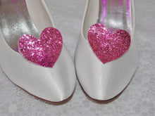 Load image into Gallery viewer, Glitter Heart Shoe Clips