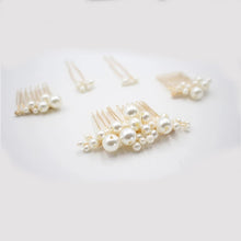 Load image into Gallery viewer, Pearl Bridal Hair Pin Set