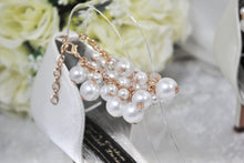 Load image into Gallery viewer, Bridal Satin Shoes with Drop Pearl Strap