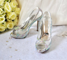 Load image into Gallery viewer, LAST ONE - Sparkling Bridal Shoes UK6/US8.5