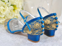 Load image into Gallery viewer, LAST ONE - Jewel Tone Bridal Shoes Size UK7/US9