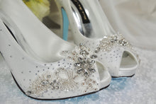 Load image into Gallery viewer, Sparkling Bridal Shoes, Crystal Embellished 'Cinderella' Wedding Shoes Size UK4/US6.5