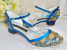 Load image into Gallery viewer, LAST ONE - Jewel Tone Bridal Shoes Size UK7/US9