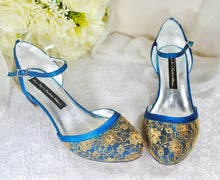 Load image into Gallery viewer, LAST ONE - Jewel Tone Bridal Shoes Size UK7/US9