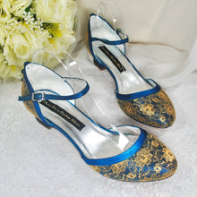 Load image into Gallery viewer, LAST ONE - Jewel Tone Bridal Shoes Size UK7/US9