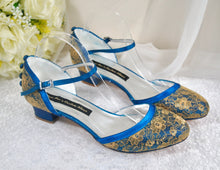 Load image into Gallery viewer, LAST ONE - Jewel Tone Bridal Shoes Size UK7/US9