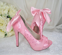 Load image into Gallery viewer, Sparkling Pink Bridal Shoes,  Size UK3/US6