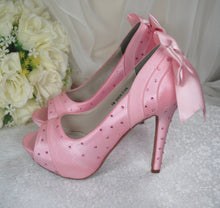 Load image into Gallery viewer, Sparkling Pink Bridal Shoes,  Size UK3/US6