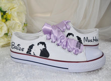 Load image into Gallery viewer, Alternative Wedding Shoes, Personalised Converse Style Trainers/Sneakers