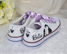 Load image into Gallery viewer, Alternative Wedding Shoes, Personalised Converse Style Trainers/Sneakers