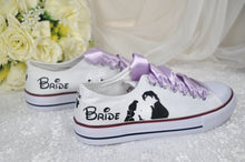 Load image into Gallery viewer, Alternative Wedding Shoes, Personalised Converse Style Trainers/Sneakers