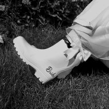 Load image into Gallery viewer, Bridal Rain Boots, Wellies, Alternative Wedding Shoes,