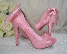 Load image into Gallery viewer, Sparkling Pink Bridal Shoes,  Size UK3/US6