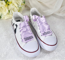 Load image into Gallery viewer, Alternative Wedding Shoes, Personalised Converse Style Trainers/Sneakers