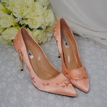 Load image into Gallery viewer, Simply Beautiful Filigree Bridal Shoes - Various Colours