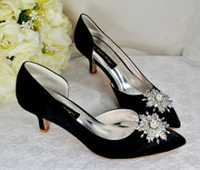 Load image into Gallery viewer, Low Heel Satin Pumps