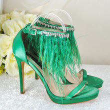 Load image into Gallery viewer, Green Wedding Shoes Size UK6/US8.5