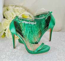 Load image into Gallery viewer, Green Wedding Shoes Size UK6/US8.5