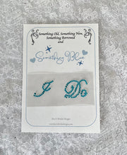 Load image into Gallery viewer, I DO - ME TOO ' Something Blue' Crystal Decal for Wedding Shoes, Shoe Stickers for Bridal Heels Diy Wedding Stickers